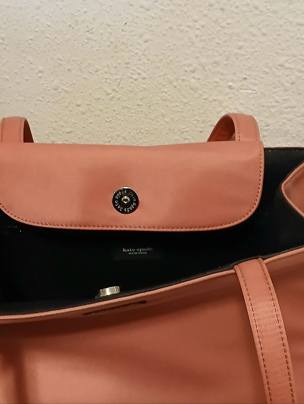 ​Kate Spade New York Pink Nylon Tote Bag Minimalist Chic